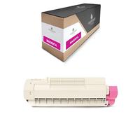 HAUPTSTADT TONER Tóner compatible con Oki C610 sustituye a 44315306 Magenta Rojo