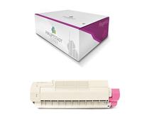 HAUPTSTADT TONER Tóner compatible para Oki C610 sustituye a 44315306 Magenta Rojo
