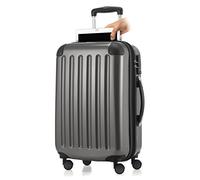 HAUPTSTADTKOFFER - Alex - Equipaje de Mano Cabina con Bolsillo Ordenador Portátil, Trolley rigido, TSA, 55 cm, 42 litros, Titan