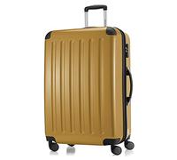 HAUPTSTADTKOFFER - Alex - Equipaje de Viaje, Maleta rígida, Trolley expandible, 4 Ruedas Dobles, 75 cm, 119 litros, Oro de otoño