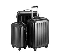 Hauptstadtkoffer Alex, Maleta a Mano Rígida, Negro (Black), Set de 3