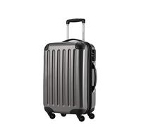 HAUPTSTADTKOFFER Alex Maleta de Cabina 55x38x23 cm, 42 L, Cerradura de Combinación, Trolley Rígido Expandible PC/ABS, 3,2 kg, 4 Ruedas Dobles, Titanio
