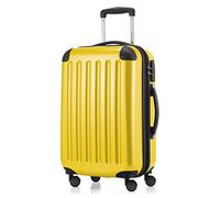 HAUPTSTADTKOFFER Alex Maleta de Cabina 55x38x23 cm, 42 L, Cerradura de Combinación, Trolley Rígido Expandible PC/ABS, 3,2 kg, 4 Ruedas Dobles, Amarillo