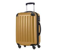 HAUPTSTADTKOFFER Alex Maleta de Cabina 55x38x23 cm, 42 L, Cerradura TSA, Trolley Rígido Expandible PC/ABS, 3,2 kg, 4 Ruedas Dobles, Oro de otoño