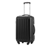 HAUPTSTADTKOFFER Alex Maleta de Cabina 55x38x23 cm, 42 L, Cerradura TSA, Trolley Rígido Expandible PC/ABS, 3,2 kg, 4 Ruedas Dobles, Negro