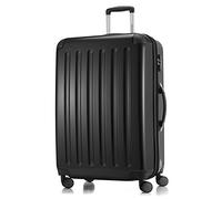 HAUPTSTADTKOFFER Alex Maleta de Cabina 55x38x23 cm con Compartimento para Portátil, 42 L, Cerradura TSA, Trolley Rígido Expandible PC/ABS, 3,2 kg, 4 Ruedas Dobles, Negro