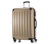 HAUPTSTADTKOFFER - Alex Tsa R2 - Equipaje de viaje, Maleta rígida, Trolley expandible, 4 ruedas dobles, TSA, 75 cm, 119 litros, Champán