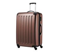 HAUPTSTADTKOFFER - Alex - Maleta Rígida Equipaje Grande, Trolley con 4 Ruedas multidireccional, 75 cm, 119 litros, Colore Marrone