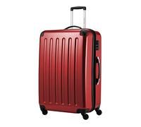 HAUPTSTADTKOFFER - Alex - Maleta Rígida Equipaje Grande, Trolley con 4 Ruedas multidireccional, 75 cm, 119 litros, Colore Rosso