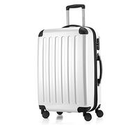 HAUPTSTADTKOFFER - Alex - Maleta Rígida Equipaje Mediano, Trolley con 4 Ruedas multidireccional, 65 cm, 74 litros, Colore Bianco