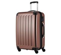HAUPTSTADTKOFFER - Alex - Maleta Rígida Equipaje Mediano, Trolley con 4 Ruedas multidireccional, 65 cm, 74 litros, Colore Marrone