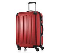 HAUPTSTADTKOFFER Alex Maleta Rígida Expandible 65 cm (74 L) con Cerradura de Combinación, Trolley de Viaje Robusto con 4 Ruedas Dobles, Rojo
