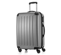 HAUPTSTADTKOFFER - Alex R2 - Equipaje de Viaje, Maleta rígida, Trolley expandible, 4 Ruedas Dobles, 65 cm, 74 litros, Plata