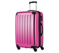 HAUPTSTADTKOFFER Alex Maleta Rígida Expandible 65 cm (74 L) con Cerradura de Combinación, Trolley de Viaje Robusto con 4 Ruedas Dobles, Magenta
