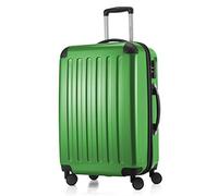 HAUPTSTADTKOFFER Alex Maleta Rígida Expandible 65 cm (74 L) con Cerradura de Combinación, Trolley de Viaje Robusto con 4 Ruedas Dobles, Verde