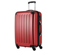 HAUPTSTADTKOFFER Alex Maleta Rígida Expandible 65 cm (74 L) con Cerradura de Combinación, Trolley de Viaje Robusto con 4 Ruedas Dobles, Rojo