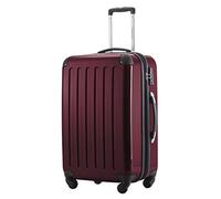 HAUPTSTADTKOFFER Alex Maleta Rígida Expandible 65 cm (74 L) con Cerradura TSA, Trolley de Viaje Robusto con 4 Ruedas Dobles, borgoña
