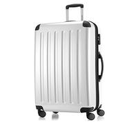 HAUPTSTADTKOFFER Alex Maleta Rígida Expandible 75 cm (119 L) con Cerradura de Combinación, Trolley de Viaje Robusto con 4 Ruedas Dobles, Blanco