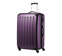 HAUPTSTADTKOFFER Alex Maleta Rígida Expandible 75 cm (119 L) con Cerradura de Combinación, Trolley de Viaje Robusto con 4 Ruedas Dobles, Púrpura