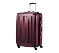 HAUPTSTADTKOFFER Alex Maleta Rígida Expandible 75 cm (119 L) con Cerradura de Combinación, Trolley de Viaje Robusto con 4 Ruedas Dobles, borgoña