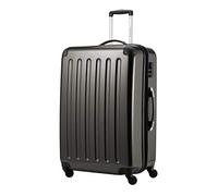 HAUPTSTADTKOFFER Alex Maleta Rígida Expandible 75 cm (119 L) con Cerradura de Combinación, Trolley de Viaje Robusto con 4 Ruedas Dobles, Grafito