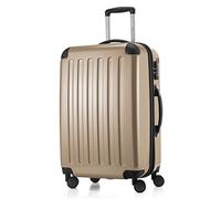 HAUPTSTADTKOFFER Alex Maleta Rígida Expandible 75 cm (119 L) con Cerradura TSA, Trolley de Viaje Robusto con 4 Ruedas Dobles, Champán