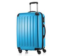 HAUPTSTADTKOFFER - Alex TSA R2 - Equipaje de Viaje, Maleta rígida, Trolley expandible, 4 Ruedas Dobles, TSA, 75 cm, 119 litros, Azul Cian