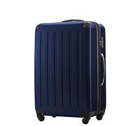HAUPTSTADTKOFFER Alex Maleta Rígida Expandible 75 cm (119 L) con Cerradura TSA, Trolley de Viaje Robusto con 4 Ruedas Dobles, Azul Oscuro