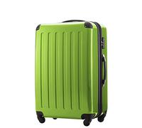 HAUPTSTADTKOFFER Alex Maleta Rígida Expandible 75 cm (119 L) con Cerradura TSA, Trolley de Viaje Robusto con 4 Ruedas Dobles, Manzana Verde