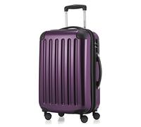 HAUPTSTADTKOFFER - Alex R2 - Equipaje de mano, Maleta rígida, Trolley expandible, 4 ruedas dobles, 55 cm, 42 litros, Púrpura