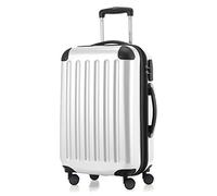 HAUPTSTADTKOFFER - Alex R2 - Equipaje de Mano, Maleta rígida, Trolley expandible, 4 Ruedas Dobles, 55 cm, 42 litros, Blanco