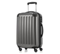 HAUPTSTADTKOFFER - Alex R2 - Equipaje de mano, Maleta rígida, Trolley expandible, 4 ruedas dobles, 55 cm, 42 litros, Titanio