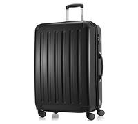 HAUPTSTADTKOFFER - Alex R2 - Equipaje de Viaje, Maleta rígida, Trolley expandible, 4 Ruedas Dobles, 75 cm, 119 litros, Negro
