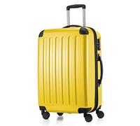 HAUPTSTADTKOFFER - Alex Tsa R2 - Equipaje de viaje, Maleta rígida, Trolley expandible, 4 ruedas dobles, TSA, 65 cm, 74 litros, Amarillo