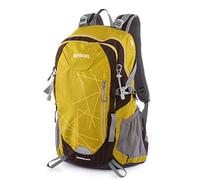 HAUPTSTADTKOFFER blnbag S1 - Mochila ligera de Trekking, mochila deportiva con protección contra la lluvia, Backpack para bicicleta impermeable, Rucksack para camping, unisex 20L, Inka Gold