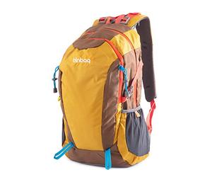 HAUPTSTADTKOFFER blnbag S2 - Mochila Ligera de Bicicleta o Senderismo Impermeable, Backpack Mochila Deportiva, Rucksack para Camping con 2 Compartimentos Principales, Unisex 15L, Sahara Gold