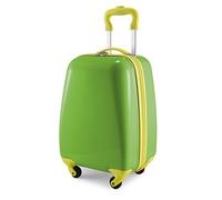 HAUPTSTADTKOFFER - For Kids - Equipaje de Mano para niños, Maleta de Viaje Infantil rigida, Trolley Cabina para niños, 24 litros, Verde Manzana