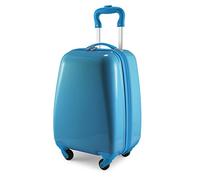 HAUPTSTADTKOFFER - For Kids - Equipaje de Mano para niños, Maleta de Viaje Infantil rigida, Trolley Cabina para niños, 24 litros, Azul Cian