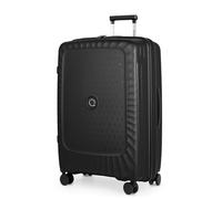 HAUPTSTADTKOFFER Kotti - Maleta rígida Grande, TSA, 4 Ruedas, PP (Reciclado), Equipaje facturable con ampliación de Volumen de 3 cm, 74 cm, 108 litros, Negro
