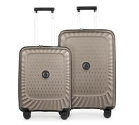 Hauptstadtkoffer Kotti TSA - Maleta rígida con ruedas, 4 ruedas, champán, Set S+M, Juego de maletas