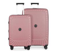 Hauptstadtkoffer Kotti TSA - Maleta rígida con ruedas, 4 ruedas, Rosa, Set M+L, Juego de maletas