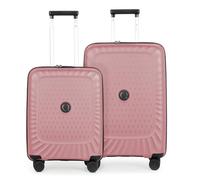 Hauptstadtkoffer Kotti TSA - Maleta rígida con ruedas, 4 ruedas, Rosa, Set S+M, Juego de maletas
