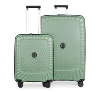 Hauptstadtkoffer Kotti TSA - Maleta rígida con ruedas, 4 ruedas, verde menta, Set S+L, Juego de maletas