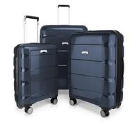 Hauptstadtkoffer - Maletín rígido con Compartimento para Ordenador portátil, maletín con Ruedas, maletín de Viaje, Extensible, TSA, 4 Ruedas, Azul Oscuro, 66 cm, Maleta