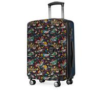 HAUPTSTADTKOFFER Mitte - Equipaje de Mano 55x40x23, TSA, 4 Ruedas, Maleta de Viaje, Rígida, con Ruedas, de Mano, de Cabina, Espacio Negro