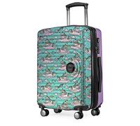 HAUPTSTADTKOFFER Mitte - Equipaje de Mano 55x40x23, TSA, 4 Ruedas, Maleta de Viaje, Rígida, con Ruedas, de Mano, de Cabina, Unicornio Lila