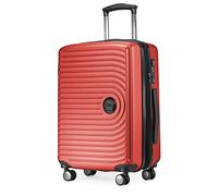 HAUPTSTADTKOFFER Mitte - Equipaje de Mano 55x40x23, TSA, 4 Ruedas, Maleta de Viaje, Rígida, con Ruedas, de Mano, de Cabina, Rojo