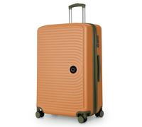 HAUPTSTADTKOFFER - MITTE - Grande Maleta, Extensible, Equipaje rígido con ampliación de Volumen de 8 cm, TSA, 4 Ruedas Dobles engomadas, 77 cm, 130 litres, Albaricoque