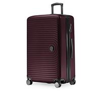 HAUPTSTADTKOFFER - MITTE - Grande Maleta, Extensible, Equipaje rígido con ampliación de Volumen de 8 cm, TSA, 4 Ruedas Dobles engomadas, 77 cm, 130 litres, Borgoña