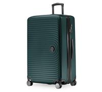 HAUPTSTADTKOFFER Mitte - Maleta rígida grande, TSA, 4 ruedas, equipaje facturable con ampliación de volumen de 8 cm, 77 cm, 130 litros, bosque verde